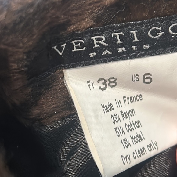 Vertigo Paris Women’s Cheetah Patterned Skirt Size 6 - Picture 3 of 3